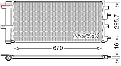 Condenser, air conditioning DENSO DCN10053
