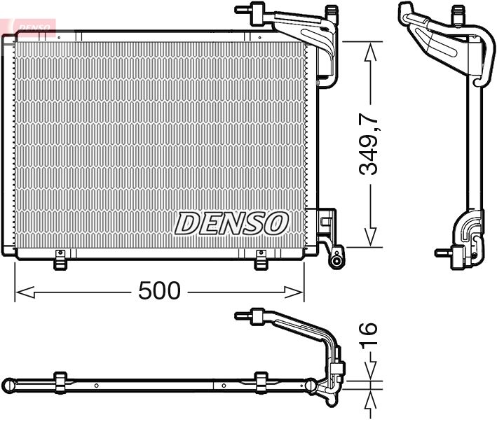 DENSO DCN10054 Condenser, air conditioning