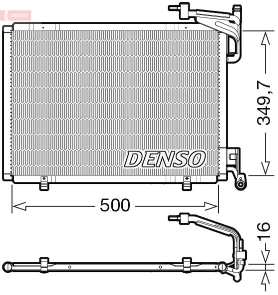 DENSO DCN10055 Condenser, air conditioning