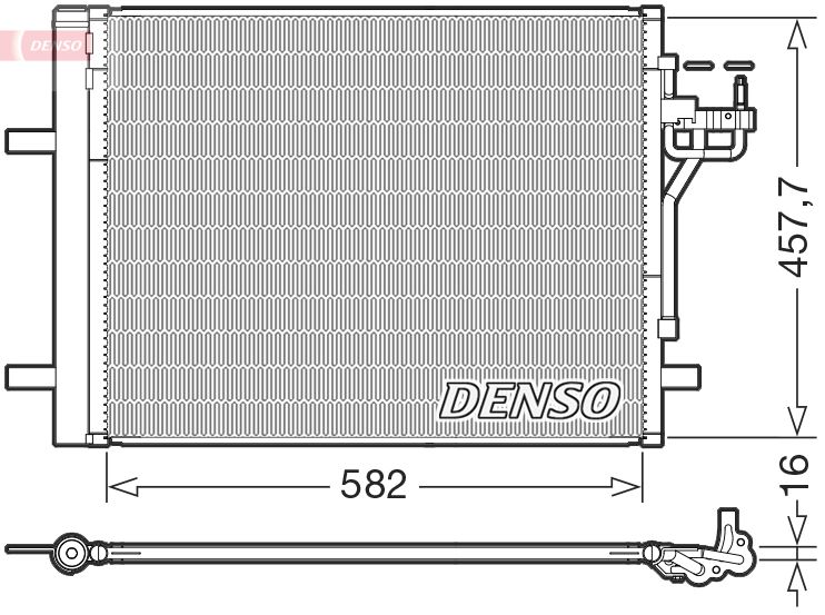 DENSO DCN10056 Condenser, air conditioning