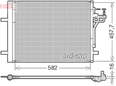 Condenser, air conditioning DENSO DCN10056