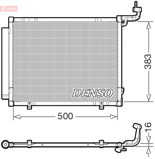 DENSO DCN10057 Condenser, air conditioning