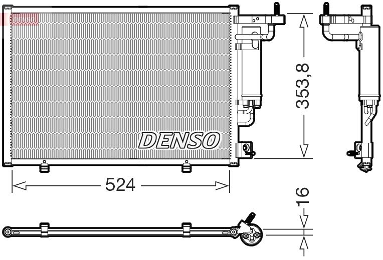 DENSO DCN10059 Condenser, air conditioning