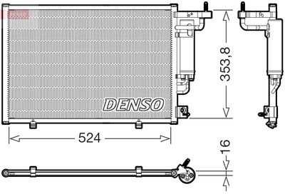 Condenser, air conditioning DENSO DCN10059