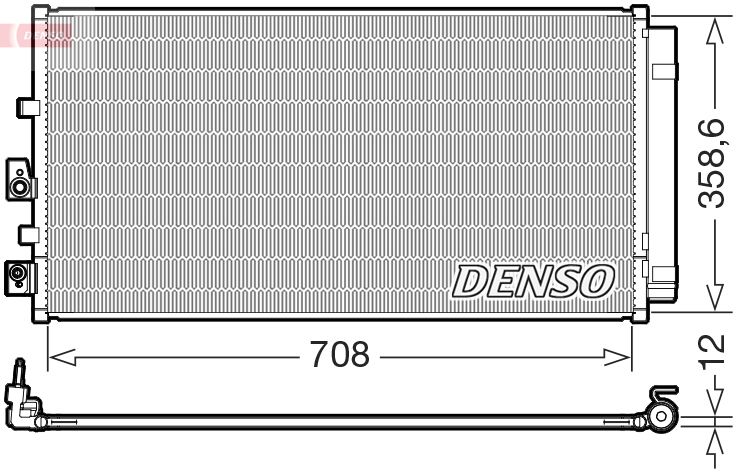 DENSO DCN10061 Condenser, air conditioning