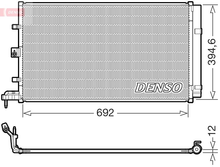 DENSO DCN10063 Condenser, air conditioning