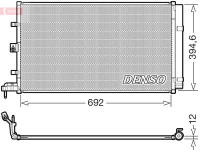 Condenser, air conditioning DENSO DCN10063