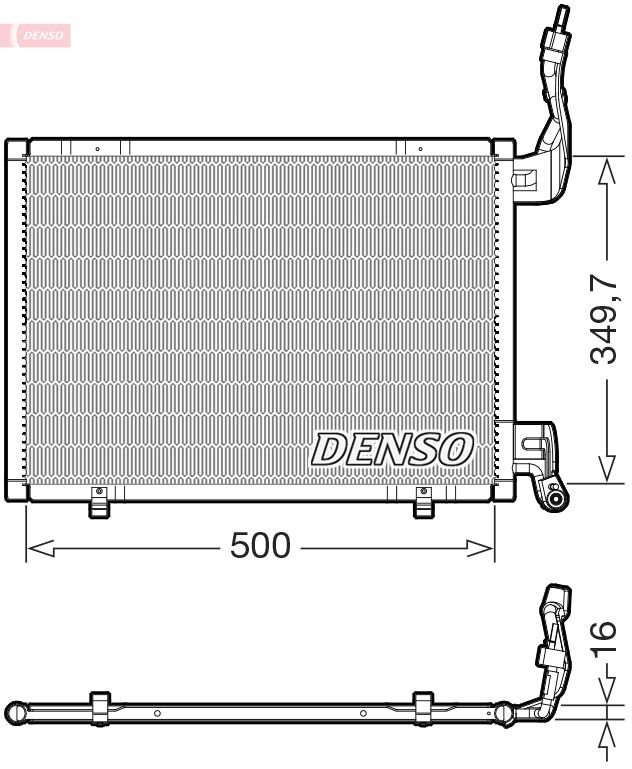 DENSO DCN10064 Condenser, air conditioning