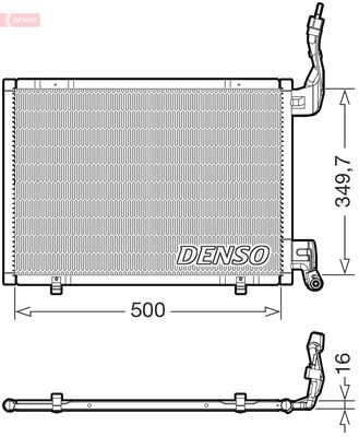 Condenser, air conditioning DENSO DCN10064