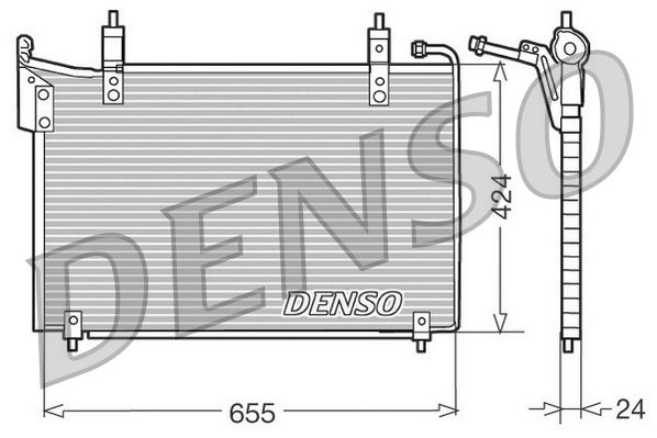 DENSO DCN11005 Condenser, air conditioning