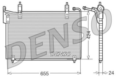 Condenser, air conditioning DENSO DCN11005