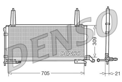 Condenser, air conditioning DENSO DCN11006