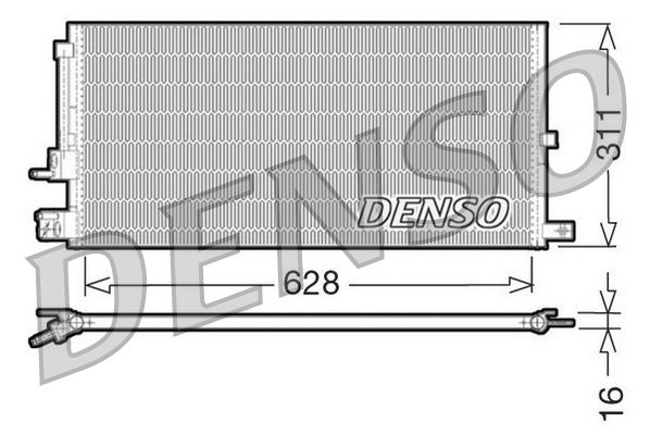 DENSO DCN11007 Condenser, air conditioning