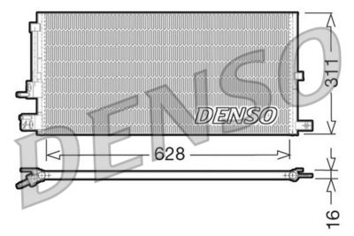 Condenser, air conditioning DENSO DCN11007