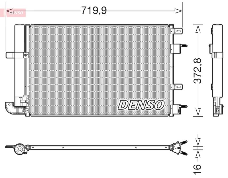 DENSO DCN11008 Condenser, air conditioning