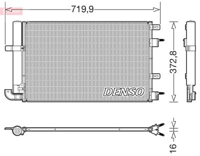 Condenser, air conditioning DENSO DCN11008