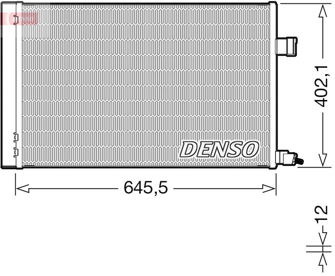 DENSO DCN11009 Condenser, air conditioning