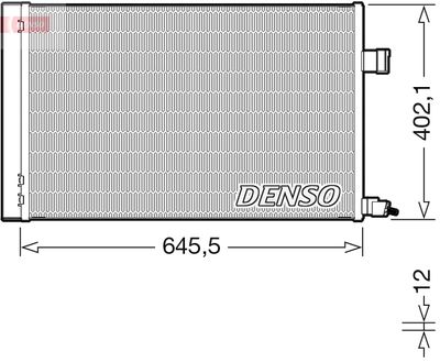 Condenser, air conditioning DENSO DCN11009