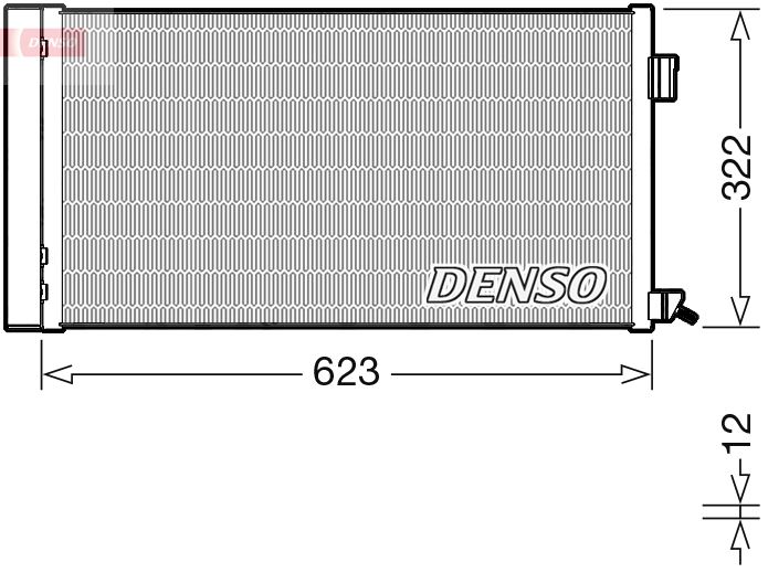 DENSO DCN11010 Condenser, air conditioning