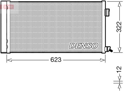 Condenser, air conditioning DENSO DCN11010