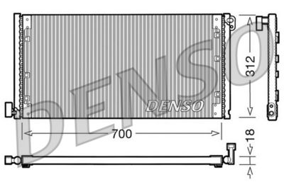 Condenser, air conditioning DENSO DCN12001