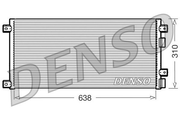 DENSO DCN12002 Condenser, air conditioning