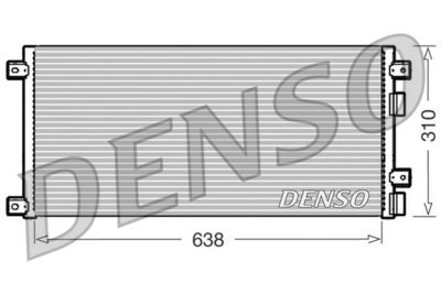 Condenser, air conditioning DENSO DCN12002