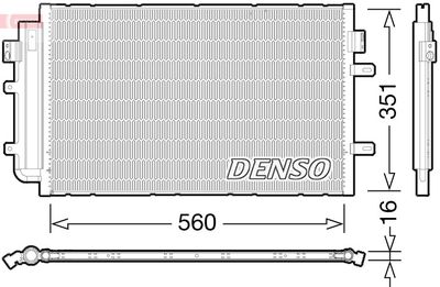 Condenser, air conditioning DENSO DCN12005