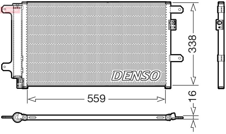 DENSO DCN12007 Condenser, air conditioning