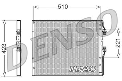 Condenser, air conditioning DENSO DCN12100