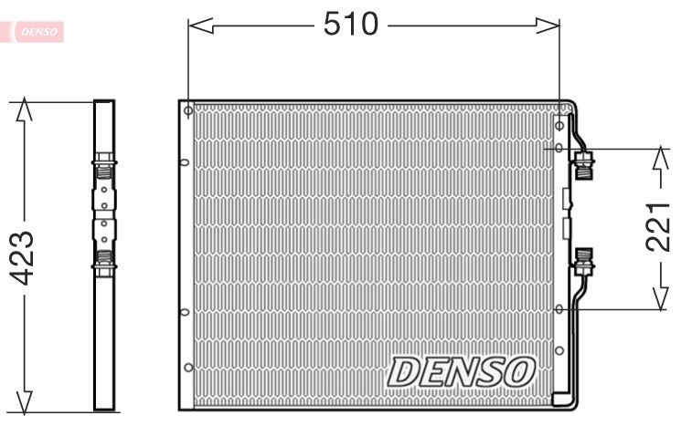 DENSO DCN12101 Condenser, air conditioning