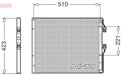 Condenser, air conditioning DENSO DCN12101
