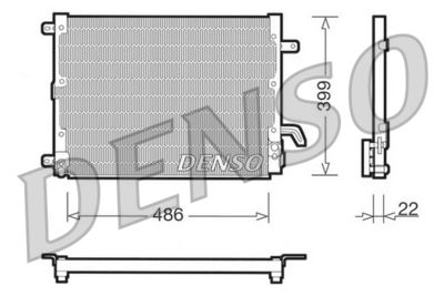 Condenser, air conditioning DENSO DCN13001