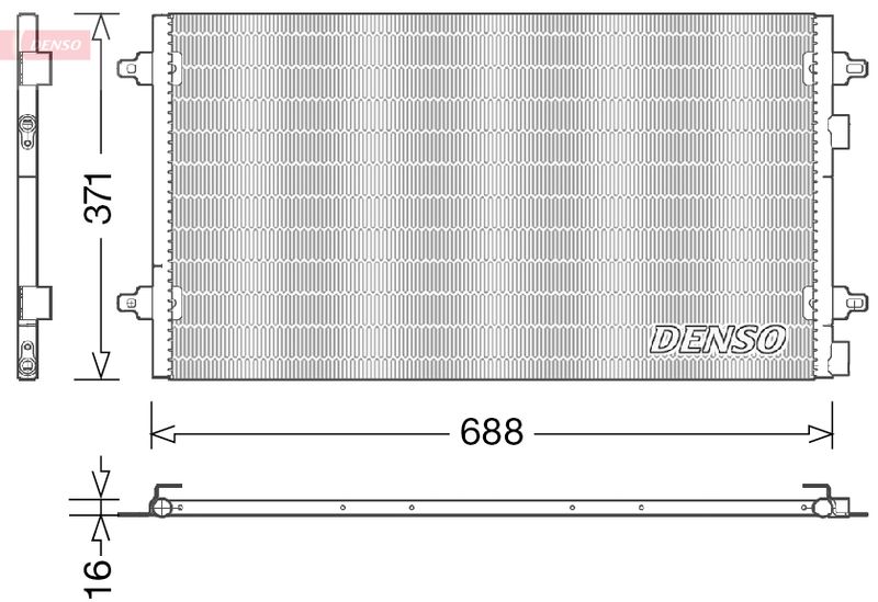 DENSO DCN13004 Condenser, air conditioning