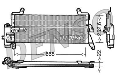 Condenser, air conditioning DENSO DCN13010