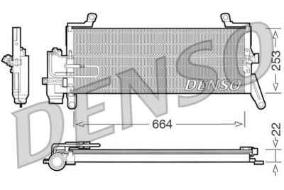 Condenser, air conditioning DENSO DCN13011