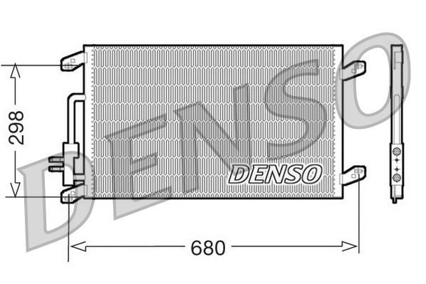 DENSO DCN13016 Condenser, air conditioning