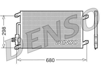 Condenser, air conditioning DENSO DCN13016