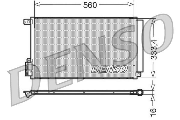 DENSO DCN13109 Condenser, air conditioning