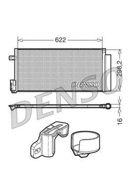 Condenser, air conditioning DENSO DCN13110