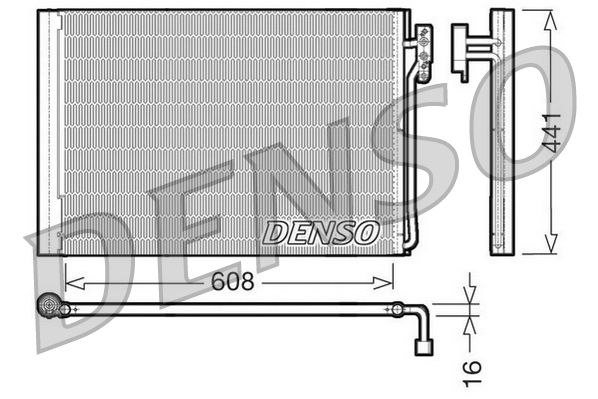 DENSO DCN14001 Condenser, air conditioning