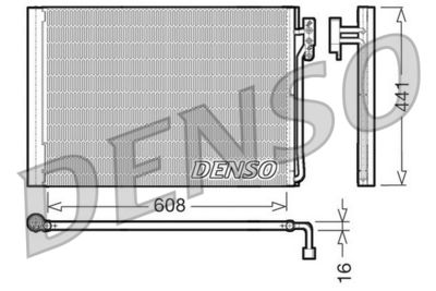 Condenser, air conditioning DENSO DCN14001