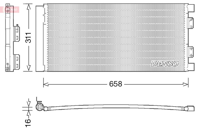 DENSO DCN14002 Condenser, air conditioning