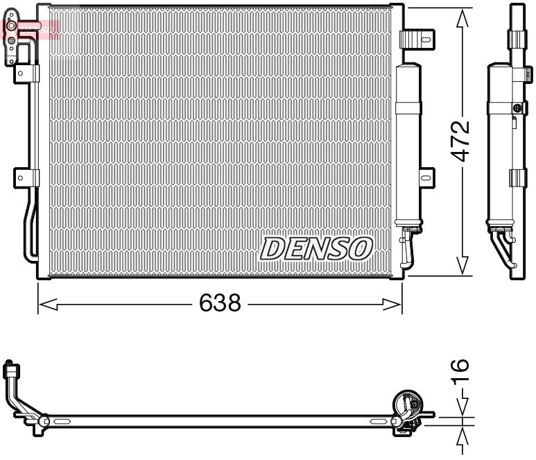 DENSO DCN14003 Condenser, air conditioning