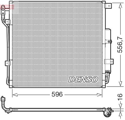 Condenser, air conditioning DENSO DCN14004