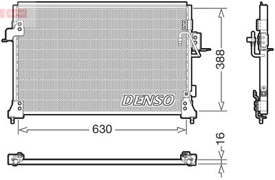Condenser, air conditioning DENSO DCN14005