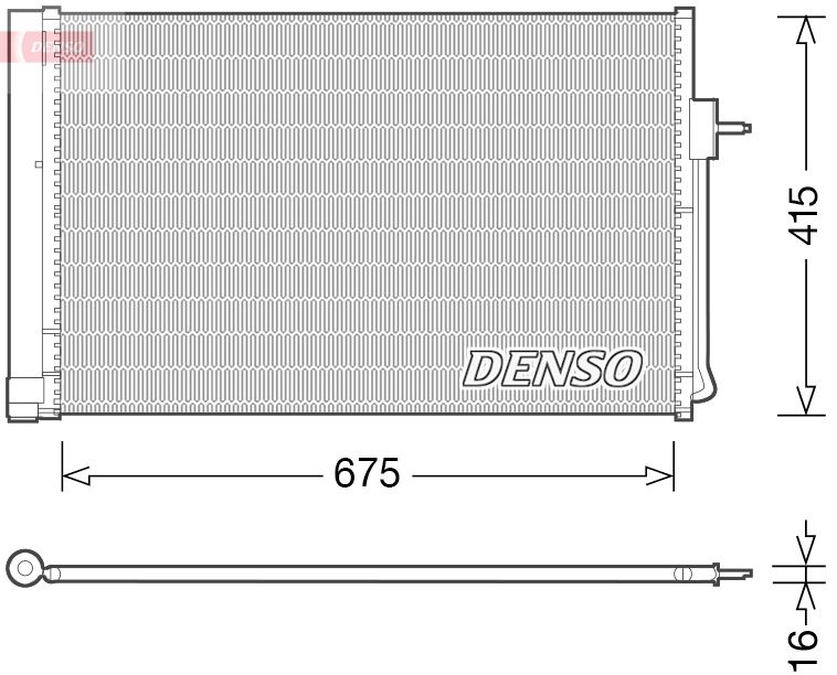 DENSO DCN15001 Condenser, air conditioning