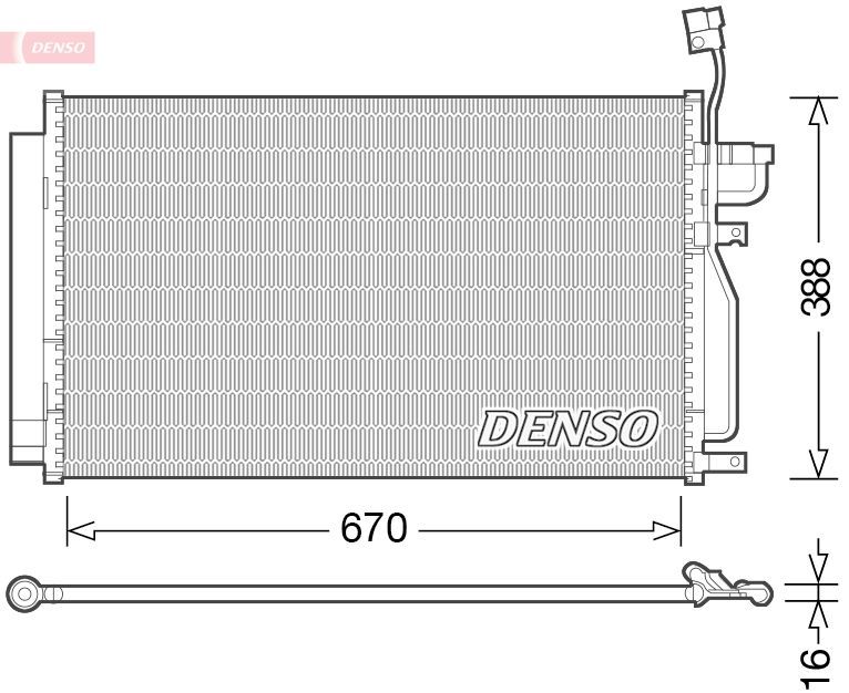 DENSO DCN15002 Condenser, air conditioning