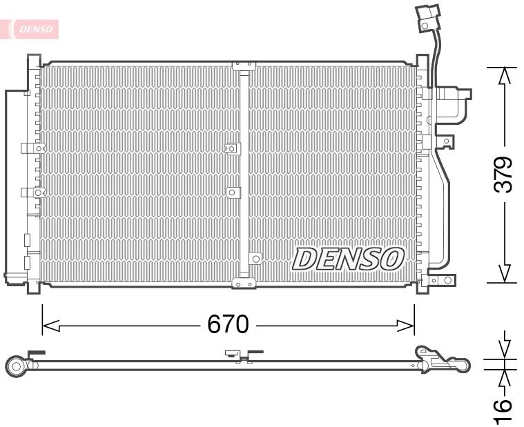 DENSO DCN15003 Condenser, air conditioning