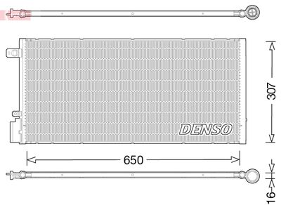 Condenser, air conditioning DENSO DCN15005